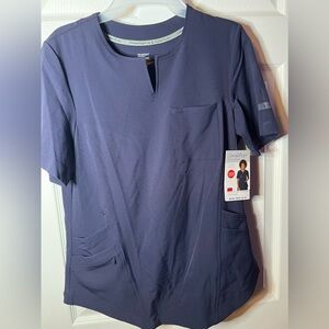NWT navy blue scrub top